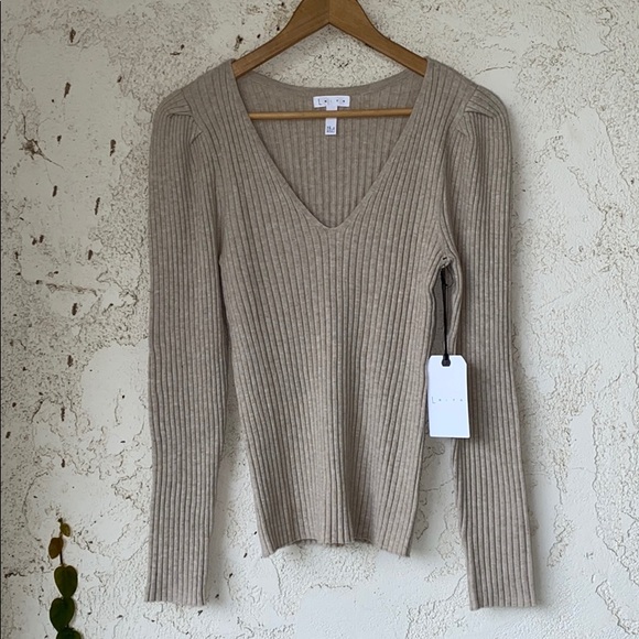 🆕 LEITH Ribbed Puff Sleeve Sweater Size XL - Picture 6 of 8